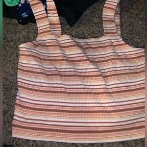 Striped crop top